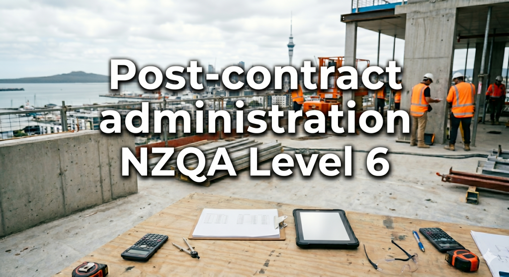 Post-contract administration micro-credential construction